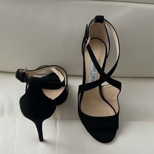 Jimmy Choo black suede heels NEW